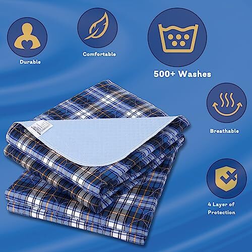 non-slip-bed-pads-for-incontinence-washable-36-x-52-2-packwaterproof