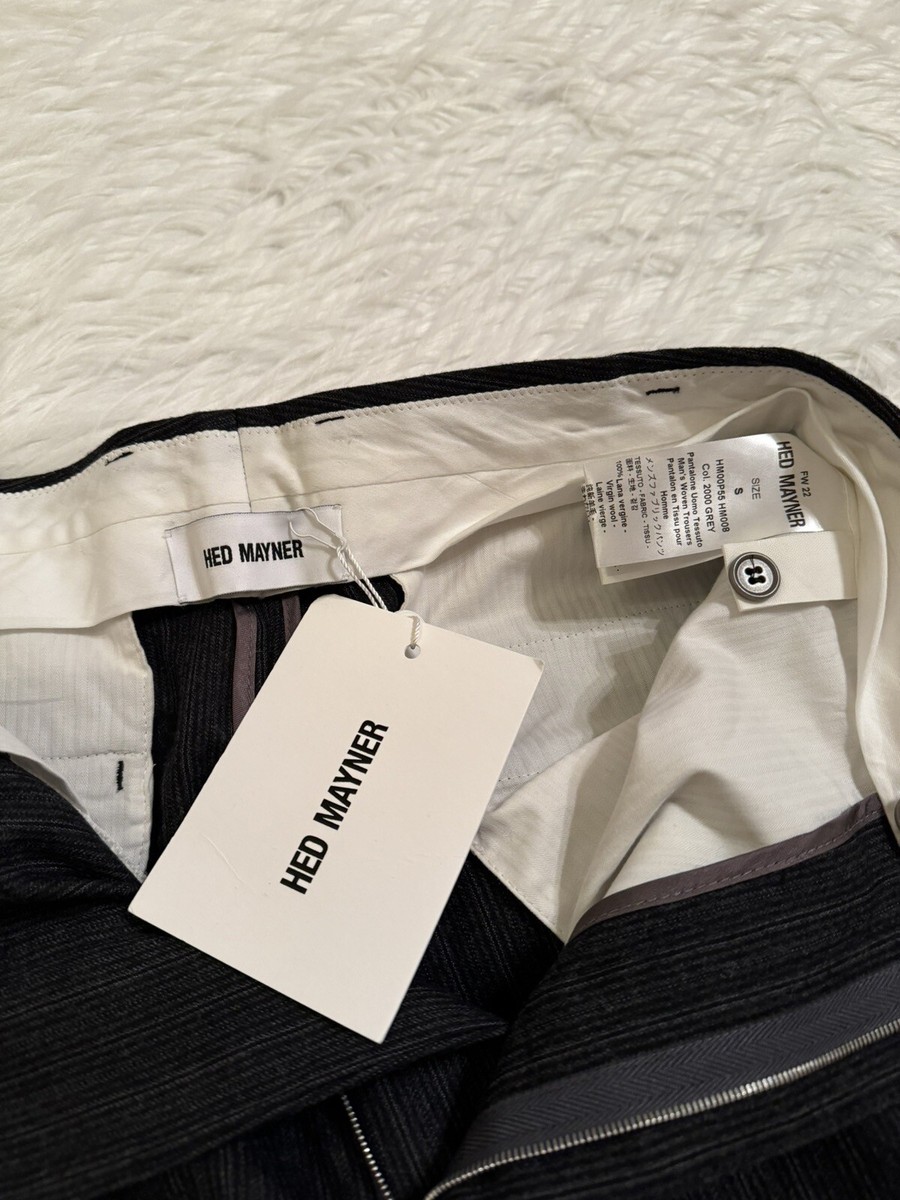 Hed Mayner New Stirrup Trouser Pants Wool Pinstripe Jogger Striped