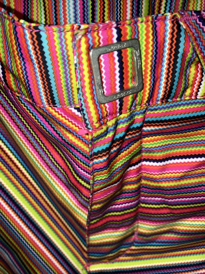 彩虹滑雪裤复古多色儿童尺寸 14 内缝 28 英寸腰 28 英寸 — 第 4/4 张图片