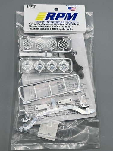 NEW RPM RC Narrow Roof-Mounted Light Bar Set, Monster & 1/10 Trucks - 80783