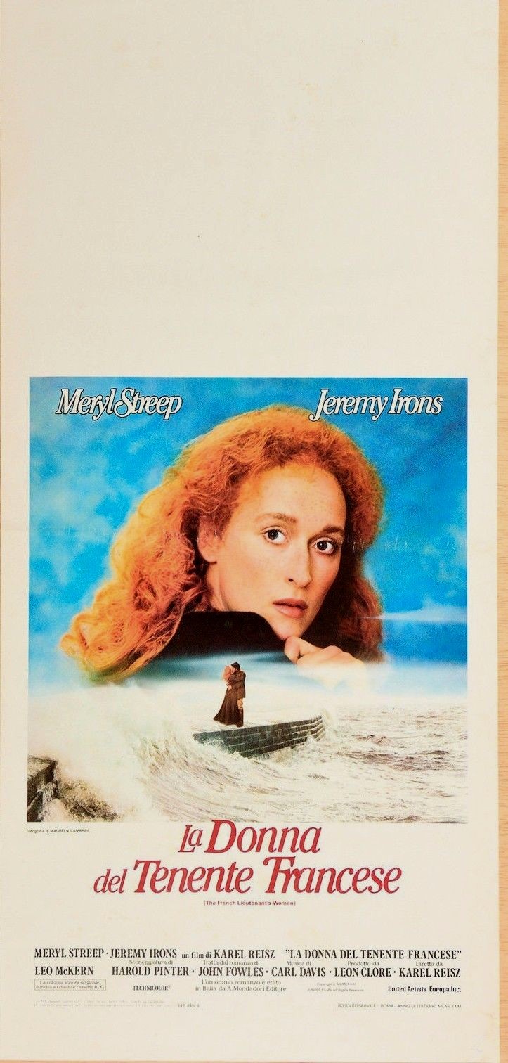 Locandina originale film La donna del tenente francese (1981) - Regia di Karel Reisz