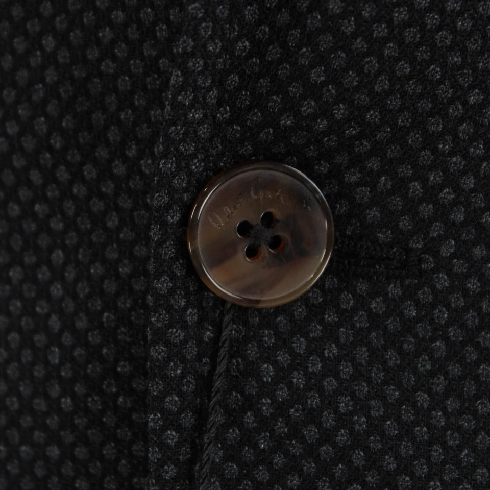 Abrigo deportivo Robert Graham nuevo con etiquetas mezcla de lana con babero de gamuza talla 42L EE. UU. Uptown XX en negro Foto 2 de 4