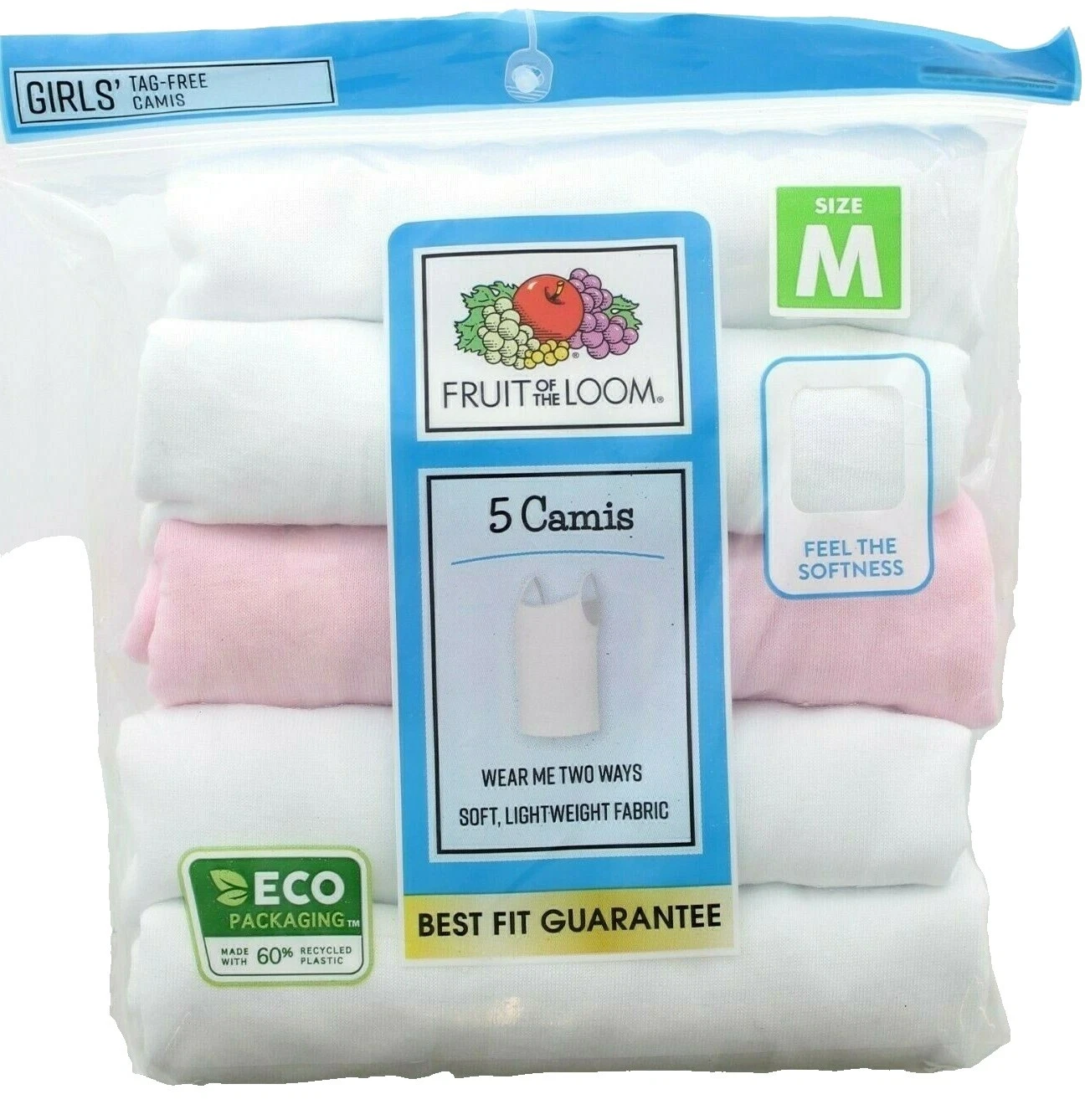 Mezcla de algodón Fruit of the Loom Ropa Interior para Niñas