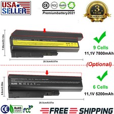 6/9 Cells Battery for IBM Lenovo Thinkpad T60 T60p T61 R60 R61 R61e R500 R5700