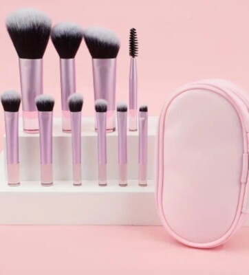 10 PC Makeup Brush Set