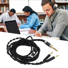 4.4mm Silver Plated Headphone Cable Replacement for AH D600 AH D7200