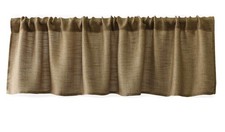 Burlap Kitchen Valance Window 56x14 Inches