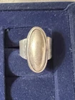 Vintage Sterling Silver Mexico Modern Oval Ring Size 6 (14.0g)