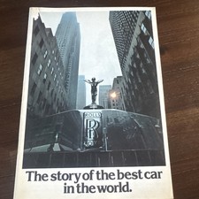 Vintage Rolls-Royce Motors Brochure The Story of the Best Car in the World 1970s