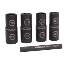 Steelman Products 60443 J S Products Impact Socket and Tool Set, 5-Piece