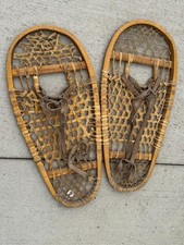 Chaussures de neige vintage patte d'ours 13 x 29 fixations cuir par Gander Mountain