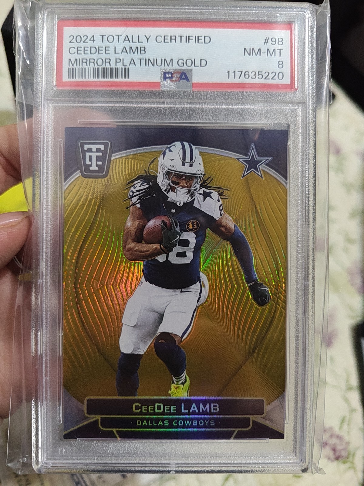 2024 Panini Totally Certified - CeeDee Lamb #98 Mirror Platinum Gold /10