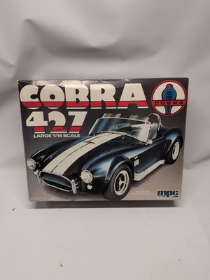 #ad #ad MPC 1:16 Scale Cobra 427 Blue amp; Black Plastic Model Car Kit 6422 Engine Starter $44.99