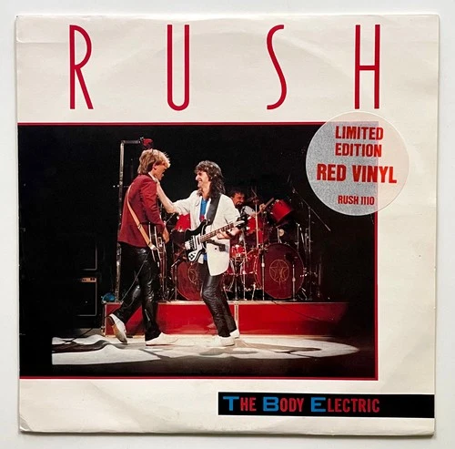 Vtg ORIGINAL 1984 RUSH 10" Record THE BODY ELECTRIC 45rpm RED Vinyl NEAR MINT