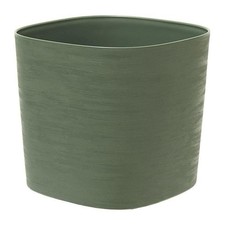 Pot avec réserve d'eau - GARDEN ID Respect - Vert de gris 30 x 30 cm - 100% déch