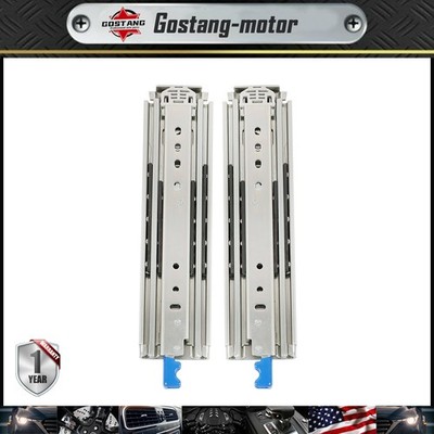 2 × Locking Drawer Slides 12 Inch Full Extension & Lock 500 lb Load Capacity