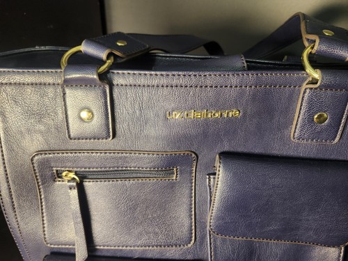 Liz Claiborn Womens Purse/Handbag Navy Blue (8018) - Picture 5 of 9