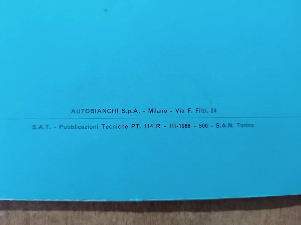 AUTOBIANCHI BIANCHINA 110 DB dati principali e caratteristiche - dati montaggio - Immagine 4 di 4