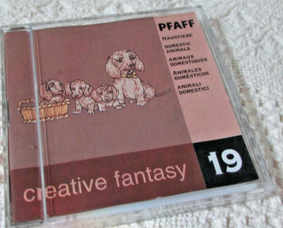 Pfaff Embroidery Machine Card Creative Fantasy #19 PETS 7570,7560,2140,2170