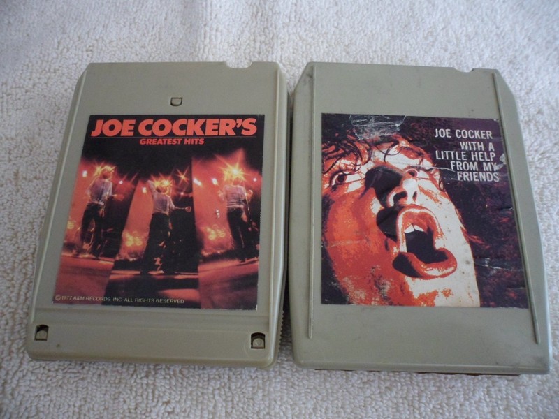 JOE COCKER 8 TRACK TAPES --GREATEST HITS AND HELP FROM MY FRIENDS