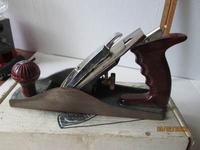 ''CARPENTERS'' 9 INCH SMOOTH PLANE, 2 IN. wide cutter. ORIG. BOX