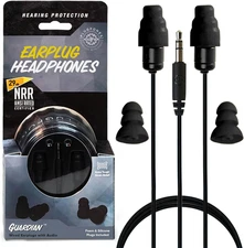 Guardian Earplug Headphones - OSHA Compliant Noise-Reducing In-Ear Headphones