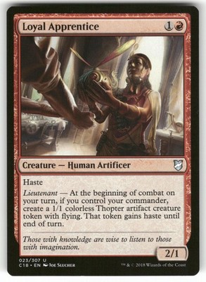 Loyal Apprentice 23 Uncommon Commander 2018 Magic: The Gathering Near Mint