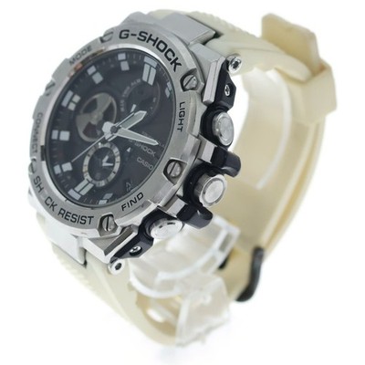 CASIO G-SHOCK GST-B100 Analog Chronograph Black Watch From Japan
