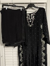 Fancy 3pc Handmade Heavy Embroidered Size Large