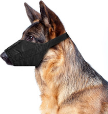 Dog Muzzle for Large Dogs 50Lbs L Soft Mesh Nylon Quick Fit Dog Muzzle - Large