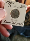 1964-D Roosevelt Dime, Choice Gem BU, Stunning Toning! Silver