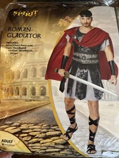 Spirit Halloween Men's Roman Gladiator Costume Size M You ll Def Slay Them