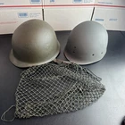 Vintage Vietnam War Era? US American Military Steel Pot Helmet With Insert + Net
