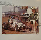 Larry Rice Signed Gatorade Sprint Car Racing Chrome Advertising Postcard — photo 1