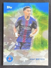 Senny Mayulu 2025-26 Topps Paris Saint-Germain Team Set Pitch Pursuits Blue /150