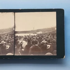 Cullercoats Lifeboat Stereoview C1910 Real Photo Tyne & Wear Edwardian  Launch