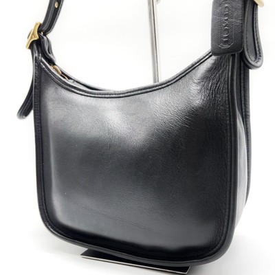 Auth Used OLD COACH Shoulder Tote bag Matthew Healey Logo