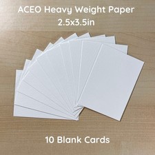 ACEO Starter Kit 10 Art Card Blanks Heavyweight Watercolor Paper 140lb 2.5x3.5in