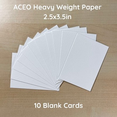 ACEO Starter Kit 10 Art Card Blanks Heavyweight Watercolor Paper 140lb 2.5x3.5in