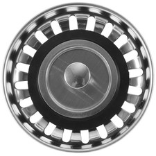 Kitchen Sink Strainer Sink Drain Cover Bathroom Drain Deodorant Plug Silver