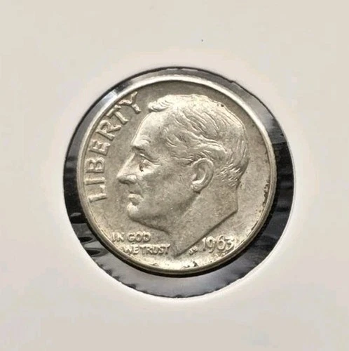 1963-D Roosevelt Dime 90% Silver US Mint Denver