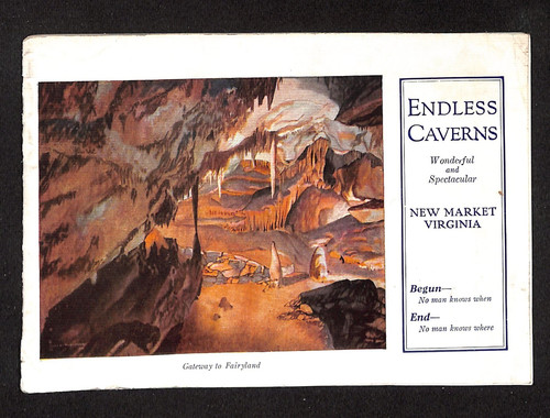 Vintage Endless Caverns New Market Virginia Travel Brochure Gateway Fairyland