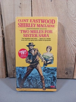 Two Mules For Sister Sara (VHS, 1988) Clint Eastwood, 1969 Film NEW, Sealed