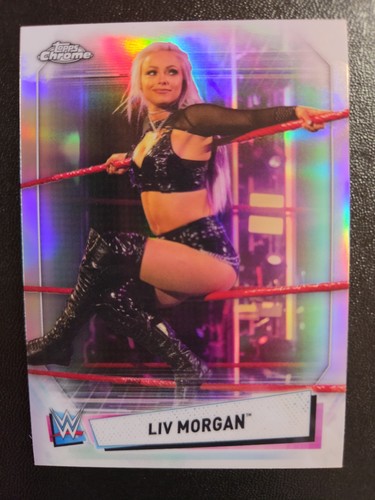 Liv Morgan [Refractor] #59 2021 Topps Chrome WWE card