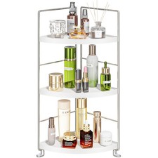 3-Tier Corner Spice Rack Kitchen Bathroom Countertop Organizer Vanity Tray Co...