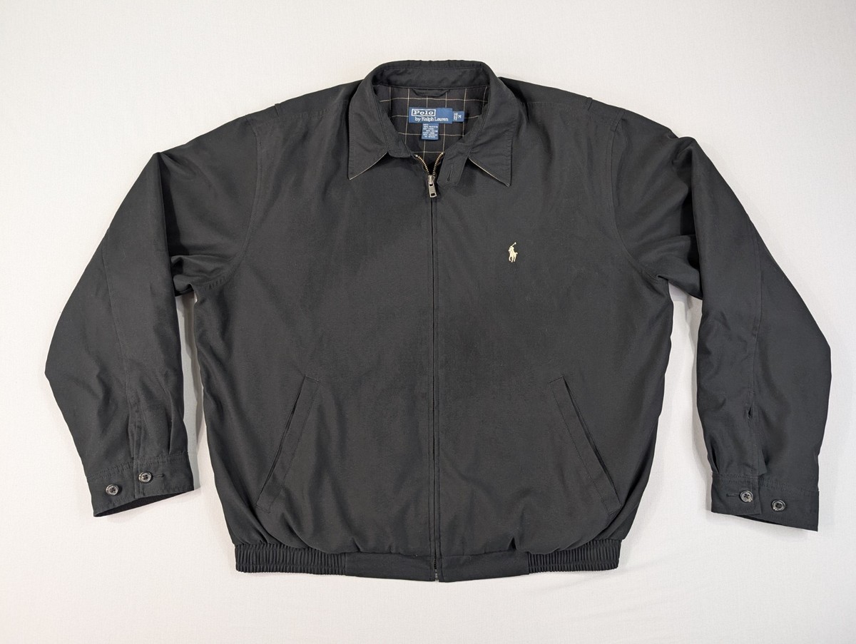Vintage Polo Ralph Lauren Jacket Adult Medium Black Full Zip Vintage Polo Ralph Lauren Jacket Adult Medium Black Full Zip