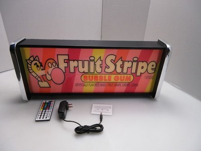 Fruit Stripe Gum LED Display lighted sign lightbox Wall hanging Light