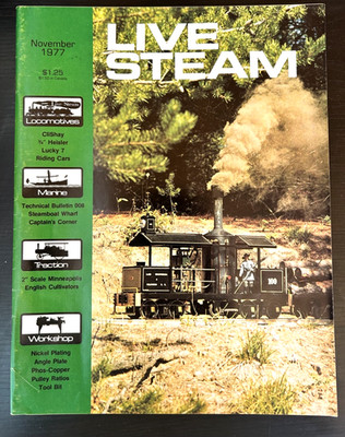 LIVE STEAM drawings/plans Nov 1977 TRACTION ENGINE Large Scale Model Rail LOCO