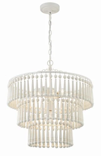Tiana 3-Light Pendant in Matte White - Picture 3 of 8
