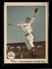 1959 FLEER TED WILLIAMS #43 LEADS OUTFIELDERS IN DOUBLE PLAYS RED SOX